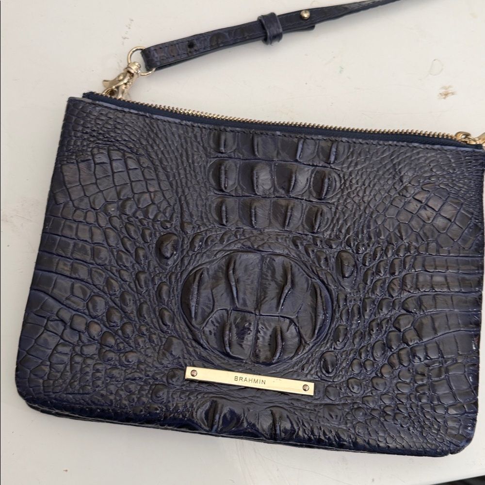 Brahmin crossbody bag blue